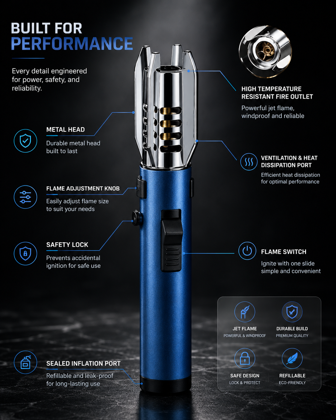 FirePower Turbo Lightsaber Jet Torch
