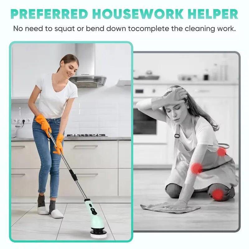 9-in-1 Effortless Deep Clean Scrubber